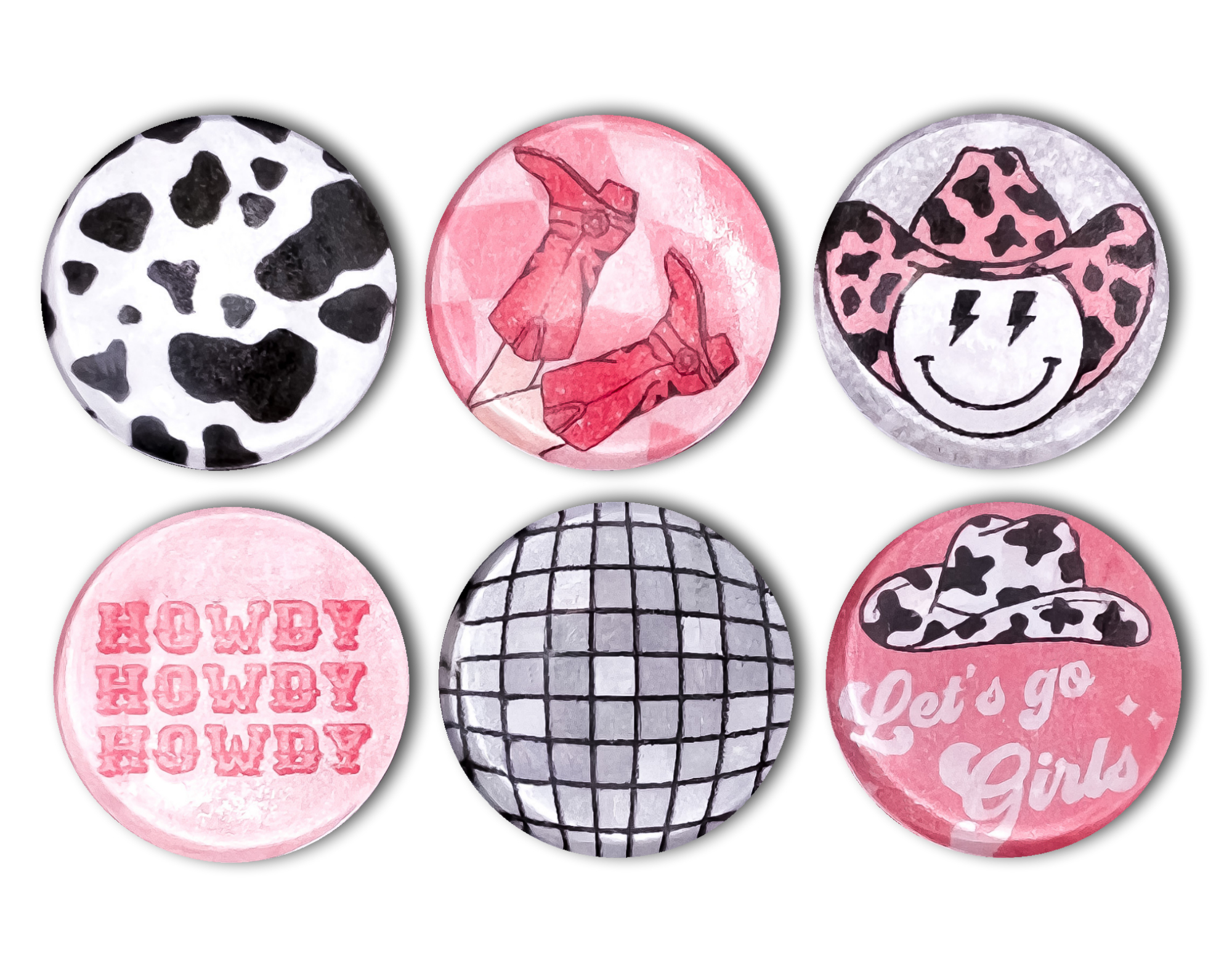 Disco Cowgirl Magnet Set