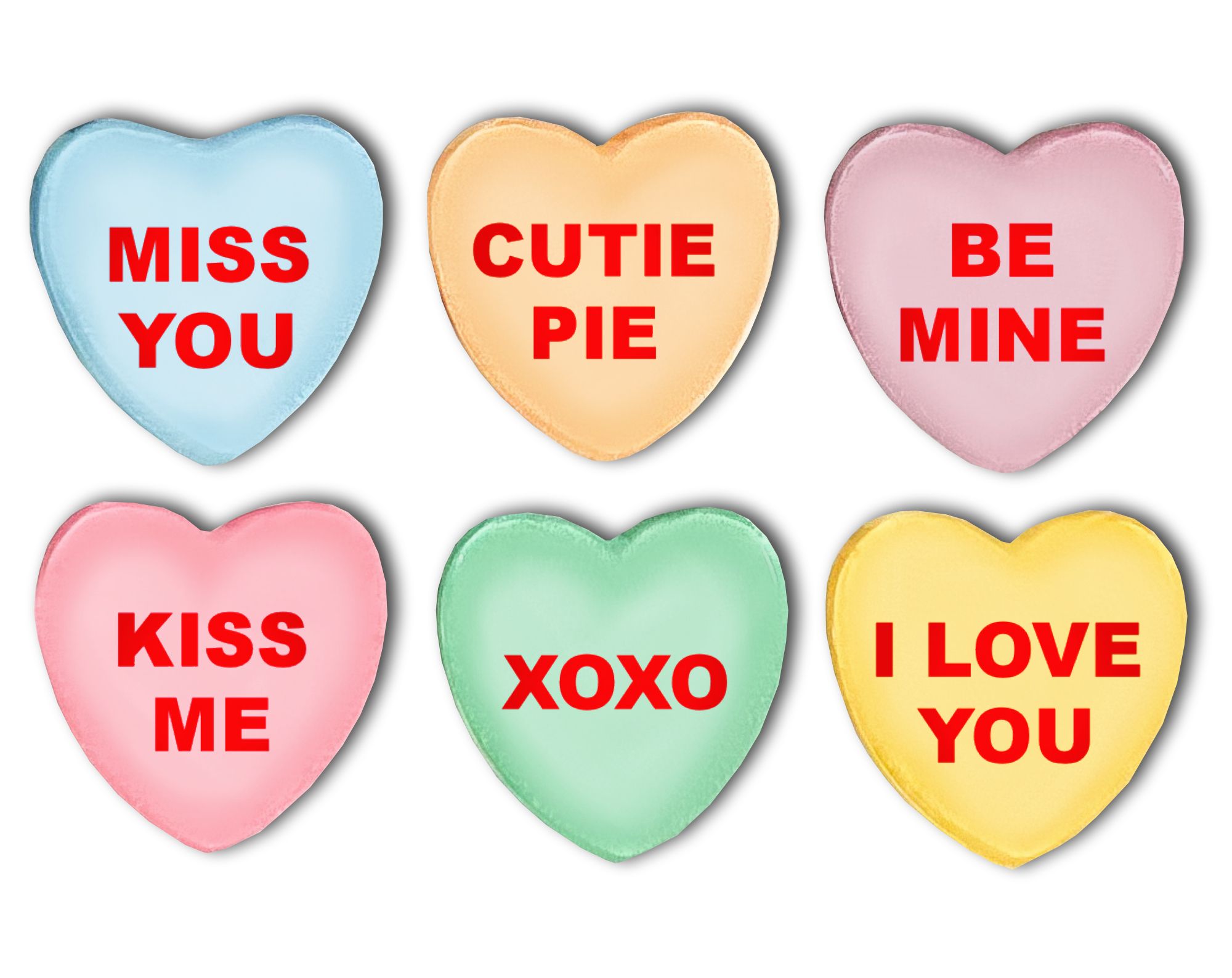 Conversation Hearts Magnets