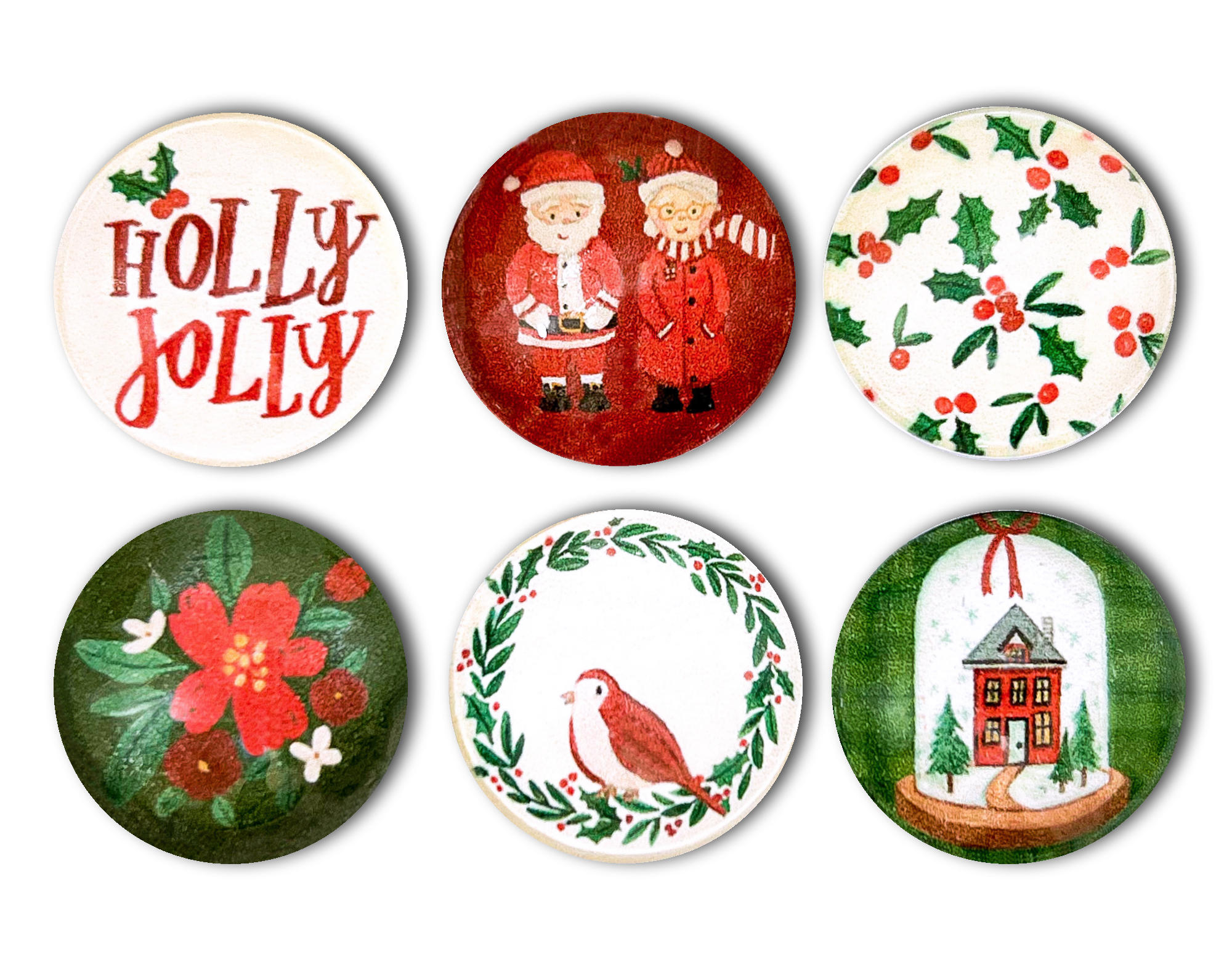 Holly Jolly Magnets
