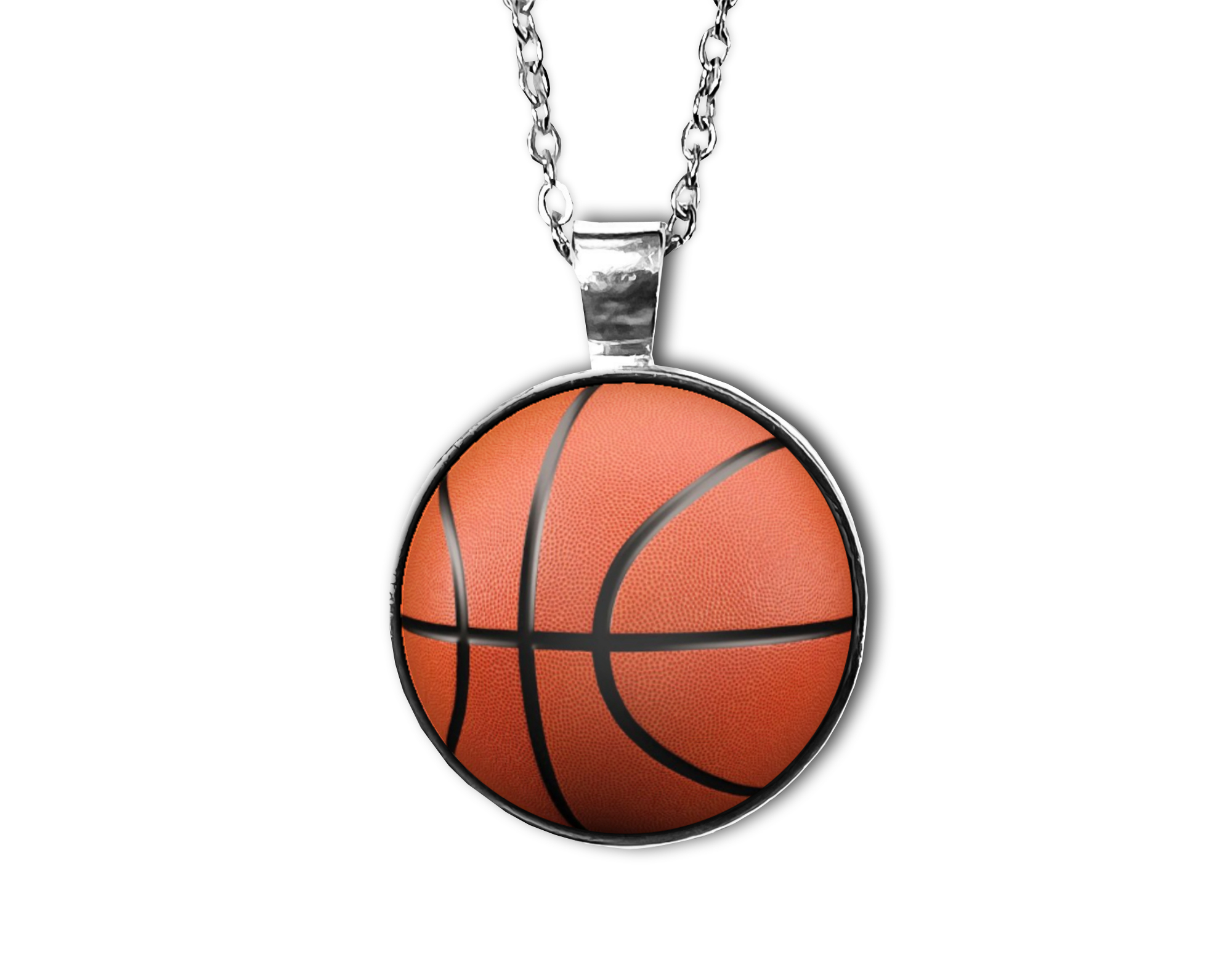 Basketball Pendant Necklace
