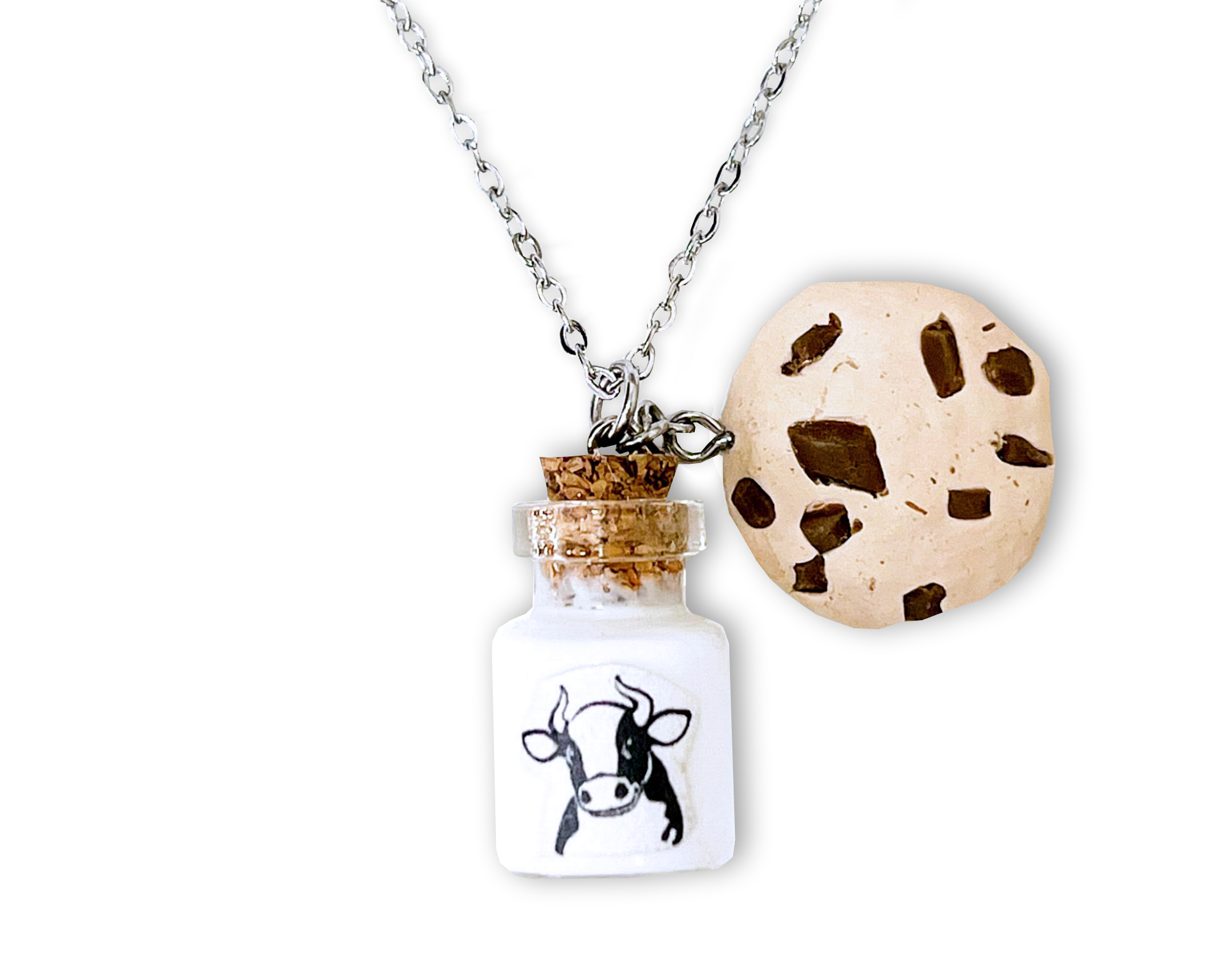 Milk and Cookie Necklace