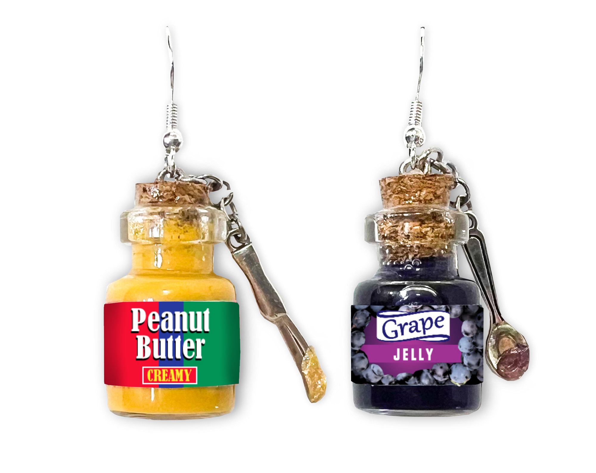 Peanut Butter and Jelly Earrings