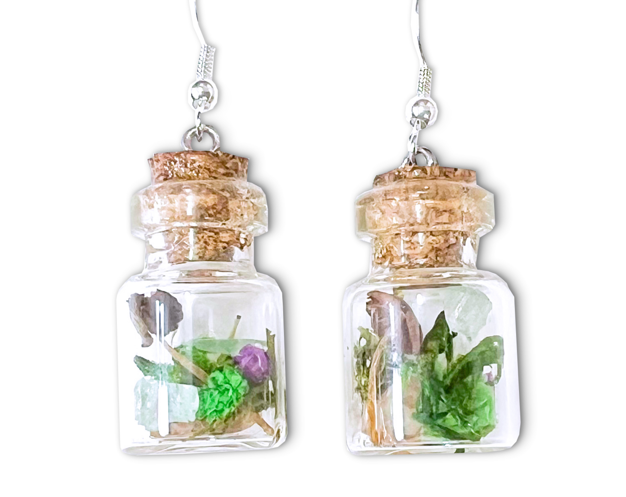 Terrarium Bottle Earrings